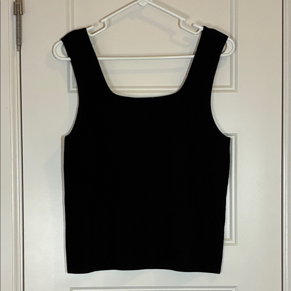 1. STATE Black Sweater Tank Top Sz L